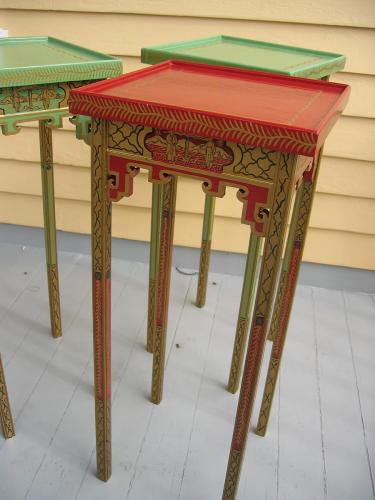 George Vernon side tables, detail